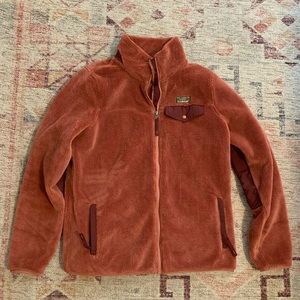 L.L.Bean| Hi Pile Fleece Jacket Full Zip Canyon Rose Size Medium